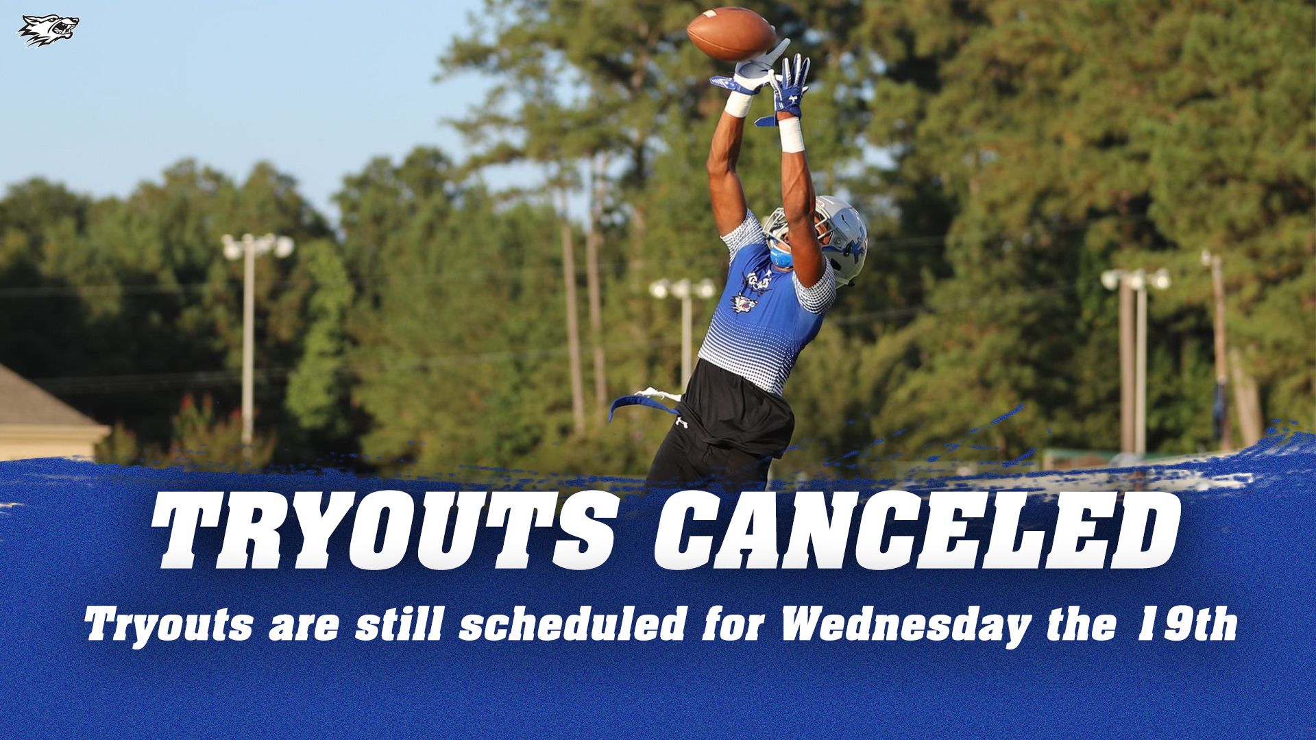 Football tryouts canceled